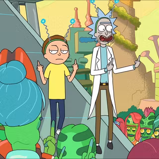 Rick and Morty Tumblr desktop wallpaper
