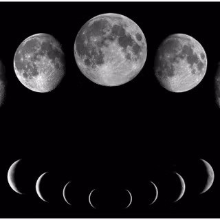 Moon phases desktop wallpaper