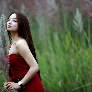 Beautiful cute girl Full HD wallpaper