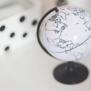 Globe print wallpaper