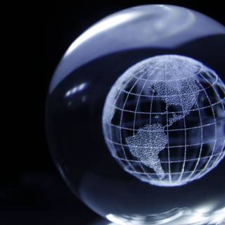 Globe print wallpaper