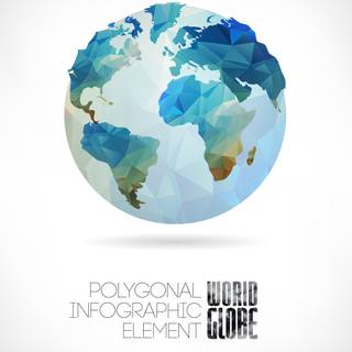 Globe print wallpaper