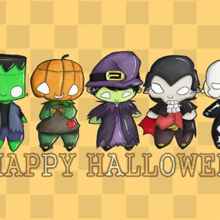 Halloween turtles wallpaper