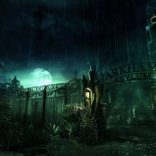 Halloween asylum wallpaper