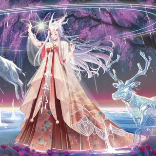 Fantasy angel girl wallpaper