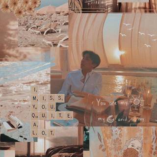 Aesthetic Tumblr brown wallpaper