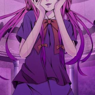 Yuno Gasai phone wallpaper