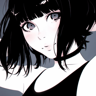 Dark anime girl aesthetic wallpaper