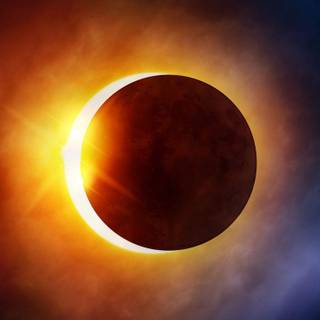 Moon eclipse sequence Ultra HD wallpaper