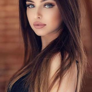 Slit faced woman wallpaper