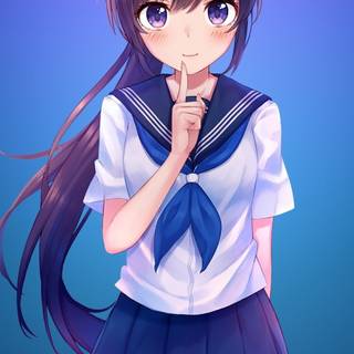 Cute women anime wallpaper