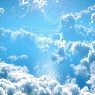 Cute blue sky wallpaper