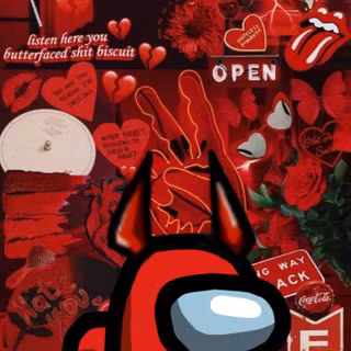 Among Us Valentines wallpaper