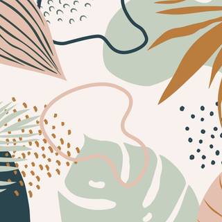 Colored collage wallpaper