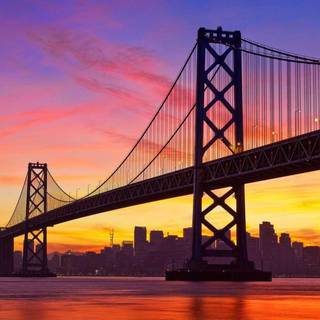 San Francisco Oakland Bay Bridge Ultra HD wallpaper