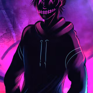 Neon Anonymous wallpaper