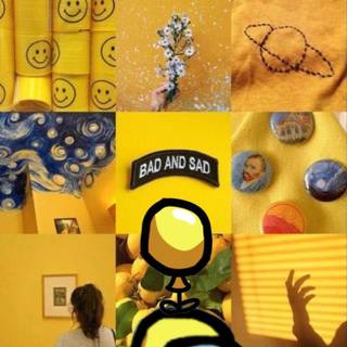 Yellow Among Us wallpaper