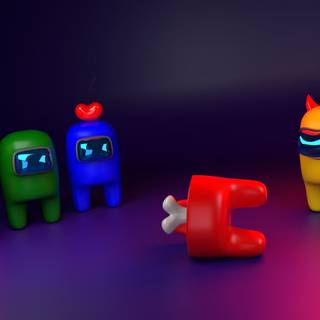 Yellow Among Us wallpaper