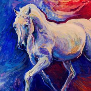 Cute horse drawings wallpaper