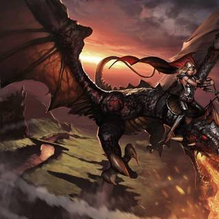 Dragon rider wallpaper