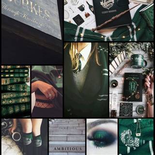 Aesthetic Harry Potter Slytherin wallpaper