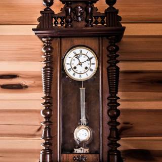 Vintage wall clock HD wallpaper