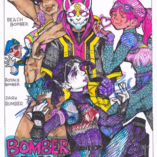 Anime Beach Bomber wallpaper