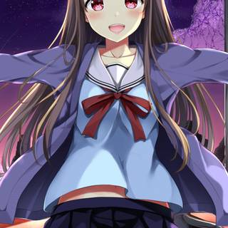 Manga girl 2560x1080 wallpaper