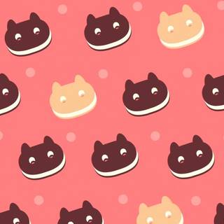 Kawaii red wallpaper