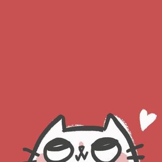 Kawaii red wallpaper