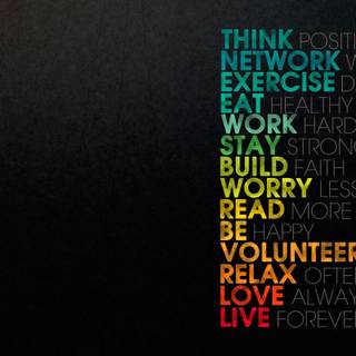 Stay positive wallpaper