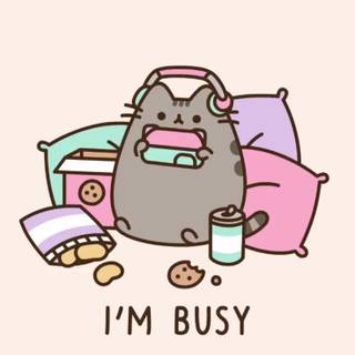 Fast food cat wallpaper