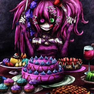 Scary anime Halloween wallpaper