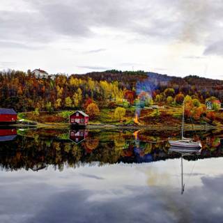 Norway autumn wallpaper