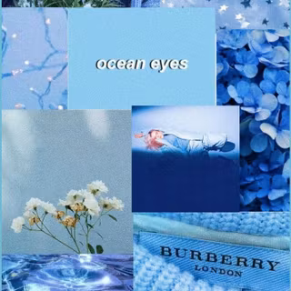 Aesthetic blue cute wallpaper