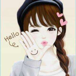 Cute anime cartoon Korean wallpaper