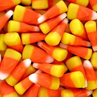 Cute candy corn Halloween wallpaper