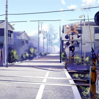 Japanese anime purple wallpaper