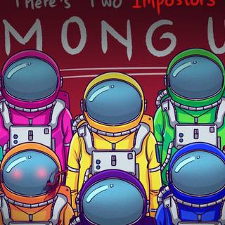 Among Us Green wallpaper