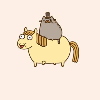 Pusheen desktop wallpaper