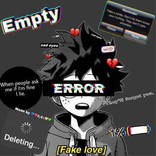 Depressed Deku wallpaper