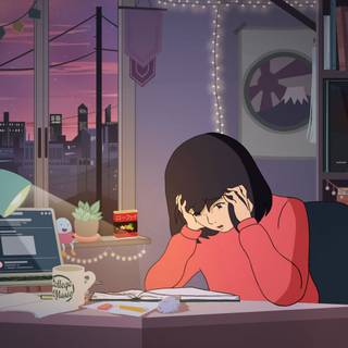 Anime study wallpaper