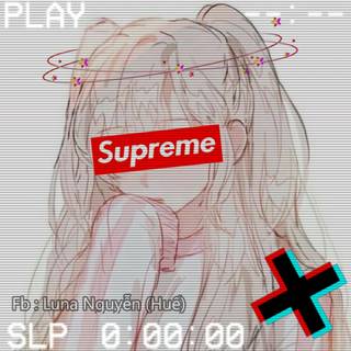Supreme anime girl cute wallpaper