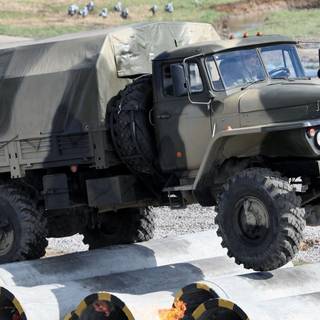 Army trucks wallpaper