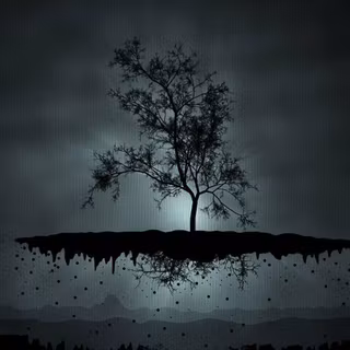 Black painting wallpaper