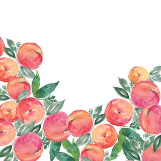 Cute computer peach wallpaper