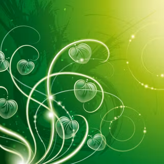 Green heart wallpaper