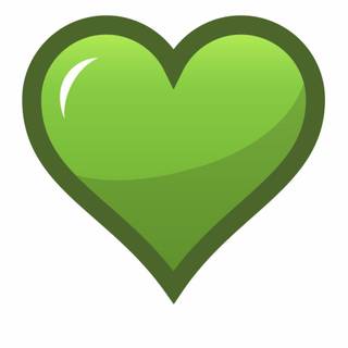 Green heart wallpaper