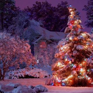 Computer Christmas wallpaper