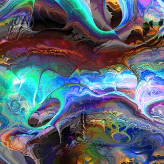 Colorful space digital art abstract wallpaper
